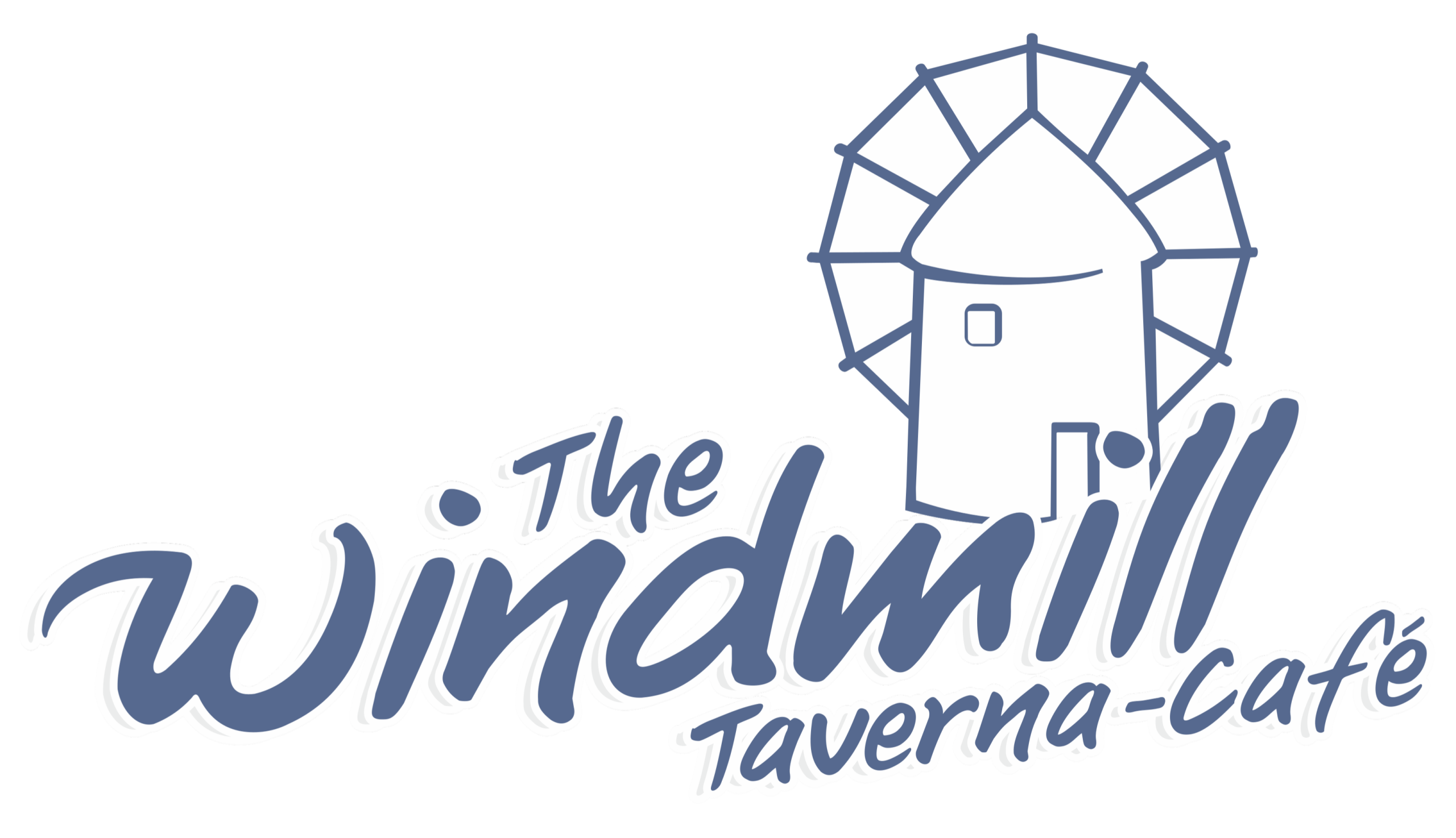 Official logo of The Windmill Taverna Cafe in Keri Zakynthos Greece